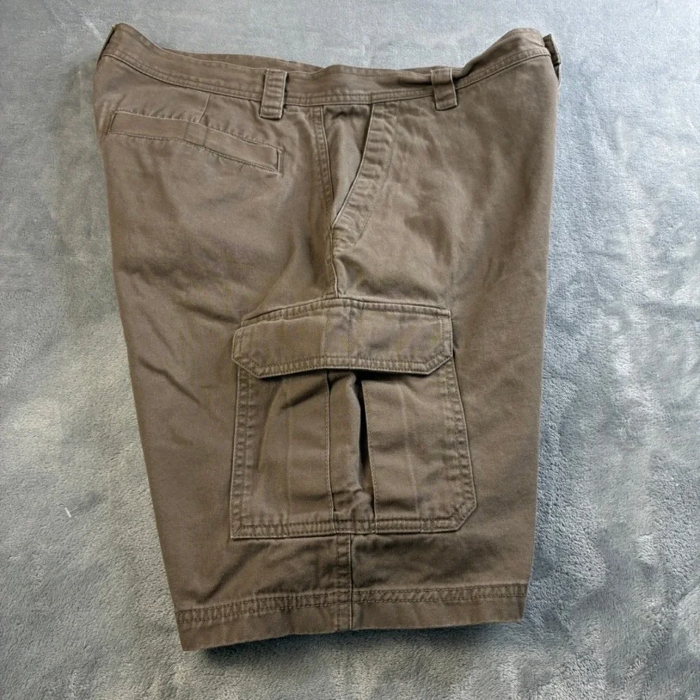 Columbia Men's Brown Cargo Shorts 34W Omni-Shade Cotton Hiking Outdoor Utility